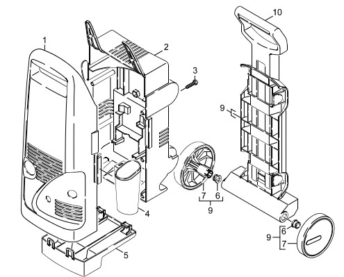 KARCHER K1400 1.421-207.0 Parts list replacement parts manual